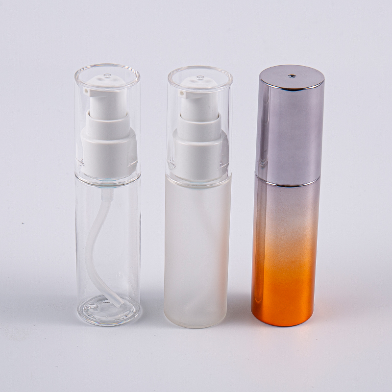 多色圆形 30 毫升 PETG 乳液瓶（带泵） 旅行使用